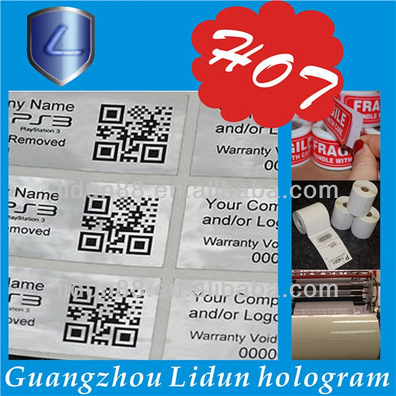 QR code good waterproof sticker printing, RFID NFC QR code tag