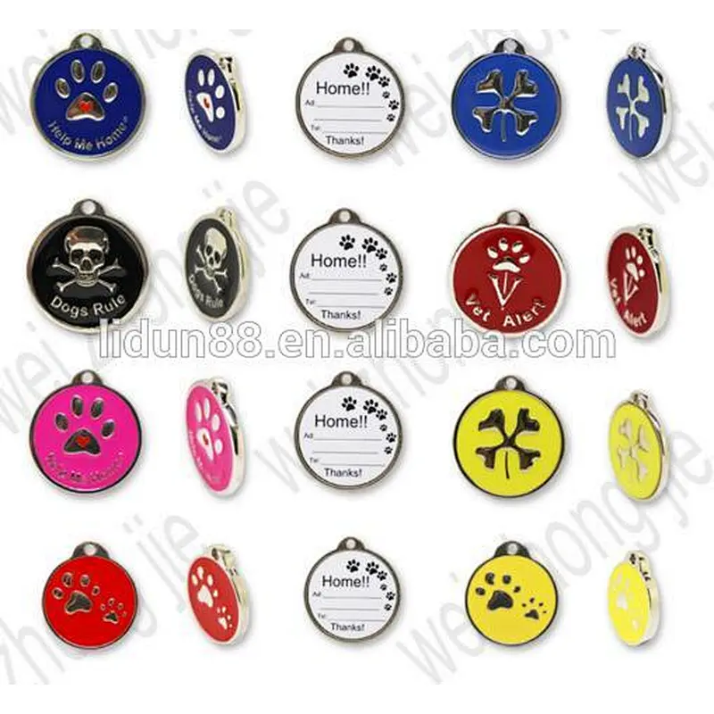 Animal fancy small silicone dog tag