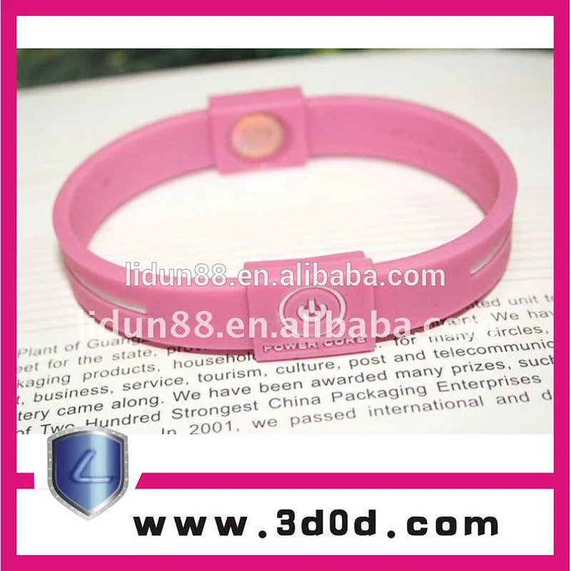 New energy shield silicone wristband with hologram