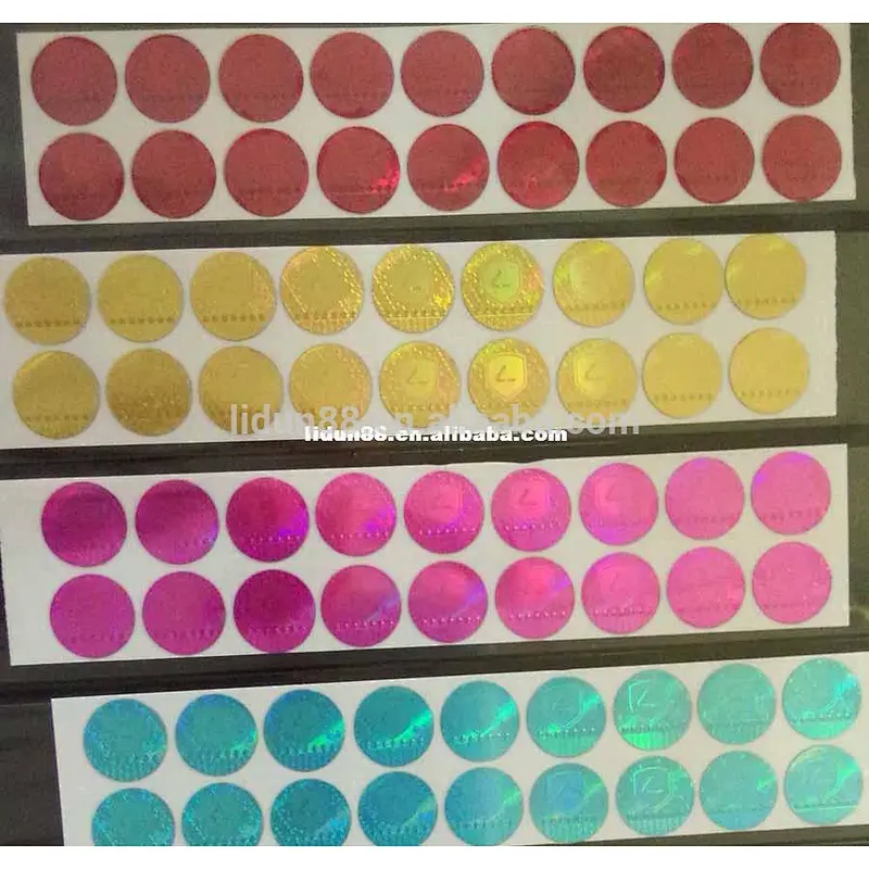 self adhesive laser labels sticker hologram labels