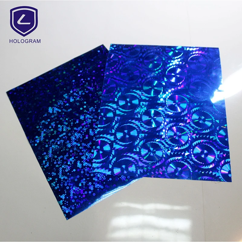 3d silver round hologram label