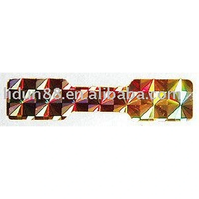 transparent hologram sticker/label