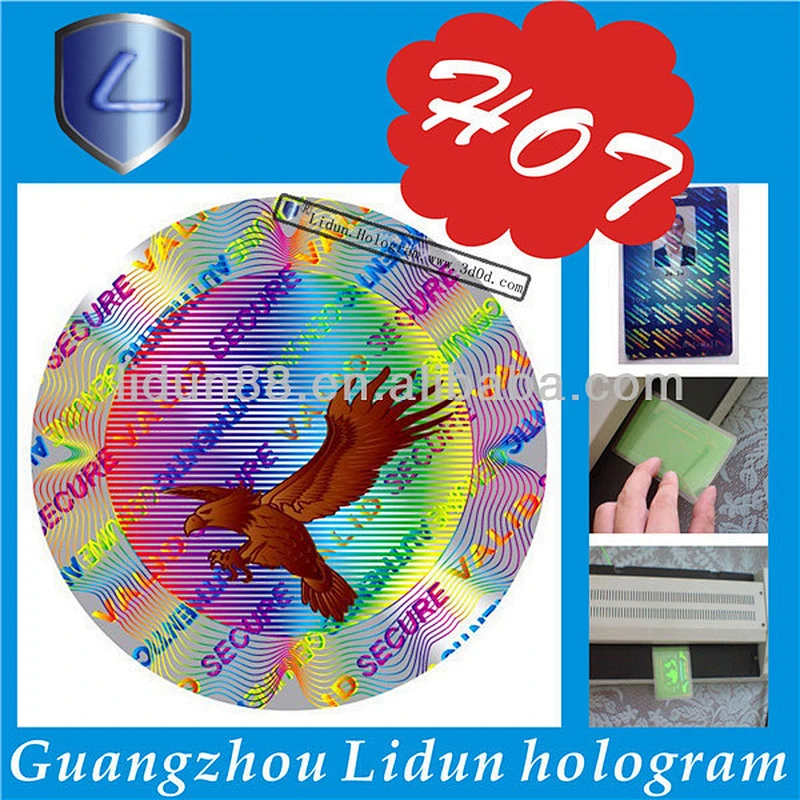 new arrive high-quality custom hologram overlay film id card/ custom id card hologram overlay