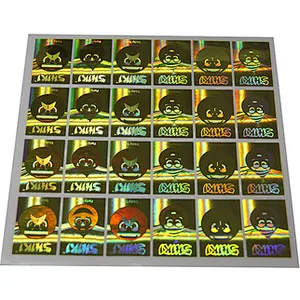 waterproof 3D hologram security self adhesive sticker label
