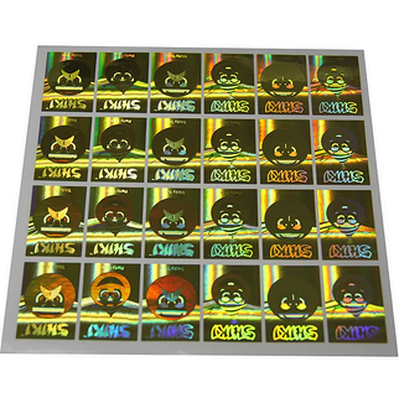 waterproof 3D hologram security self adhesive sticker label