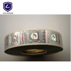 Circular 3D transparent holographic sticker, 3D laser anti-counterfeiting sticker