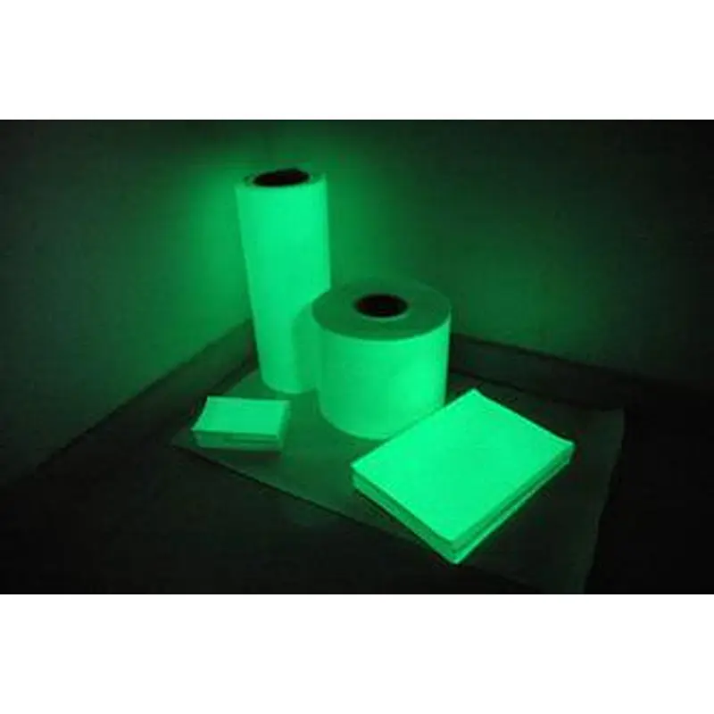 OEM Custom Black and White Puffy Sticker Which Can Glow In the Dark