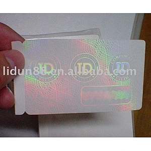 2d/3d laser hologram sticker/anti-fake labels