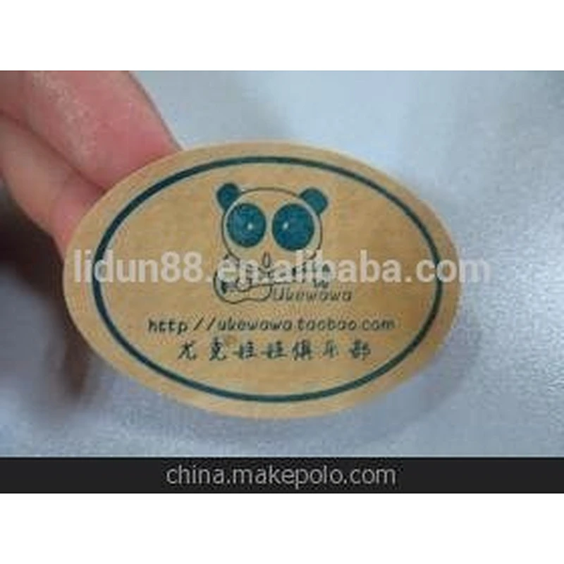 oval vinyl logo stickers