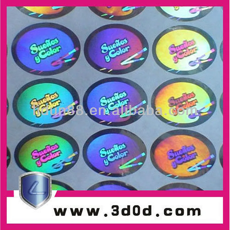 security holographic stickers certificates