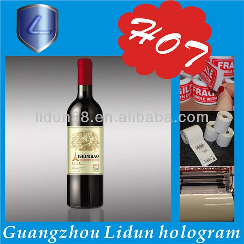 High Quality PVC shrink wrap bottle lables/clear plastic labels in roll or piece for gift packaging