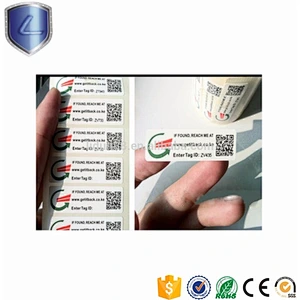 2018 waterproof paper adhesive circular various qr code label stickers
