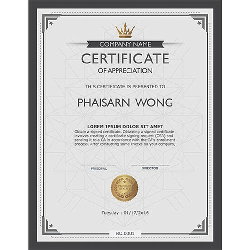 hot sale Watermark anti-counterfeiting paper for certificate and document in lidun brand