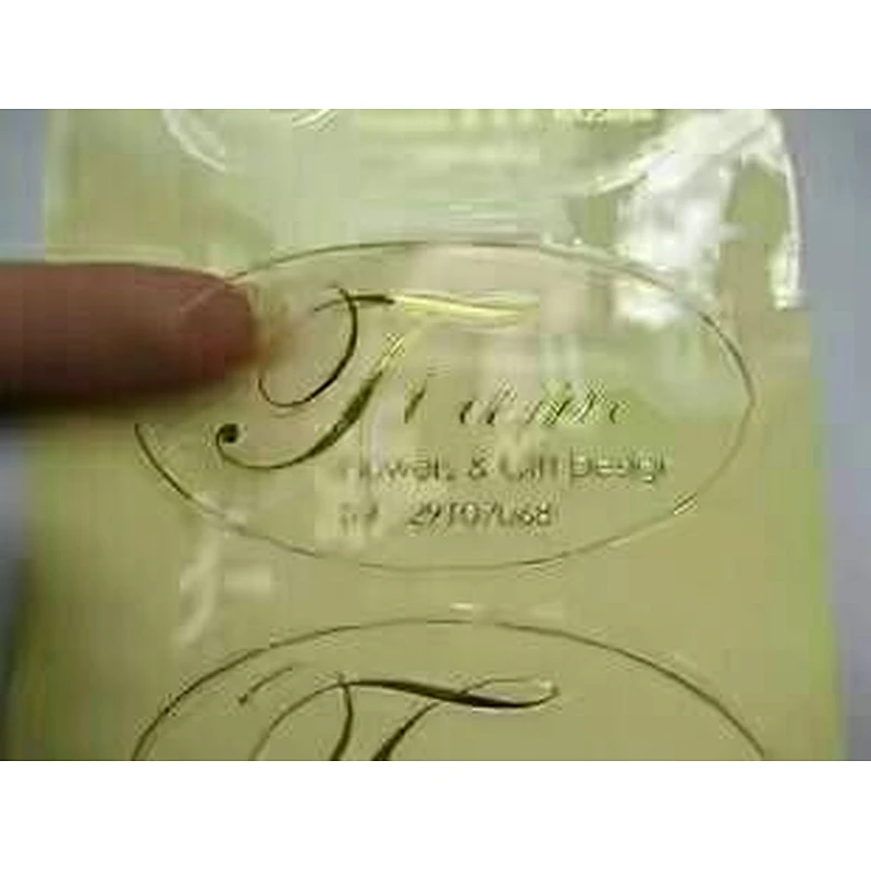 Hot-selling transparent adhesive sticker lable