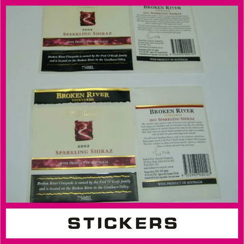 10ml colorful PVC shrink sleeve label for bottled water