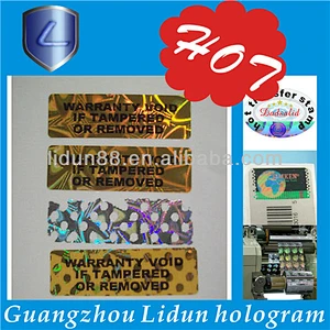Honey comb laser circle hologram sticker