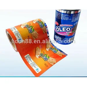 Aluminum foil food packaging film/plastic printed laminated packing film roll for snack