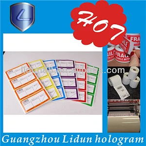 waterproof permanent transfer sticker printing