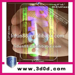 hologram priting security ID card