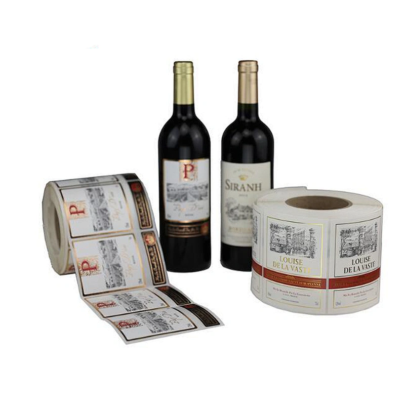 High quality custom label printing tequila bottle label, wine sticker