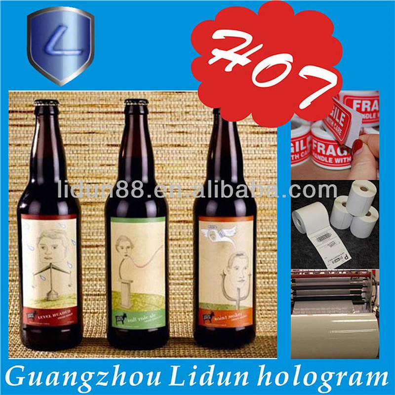 High Quality PVC shrink wrap bottle lables/clear plastic labels in roll or piece for gift packaging