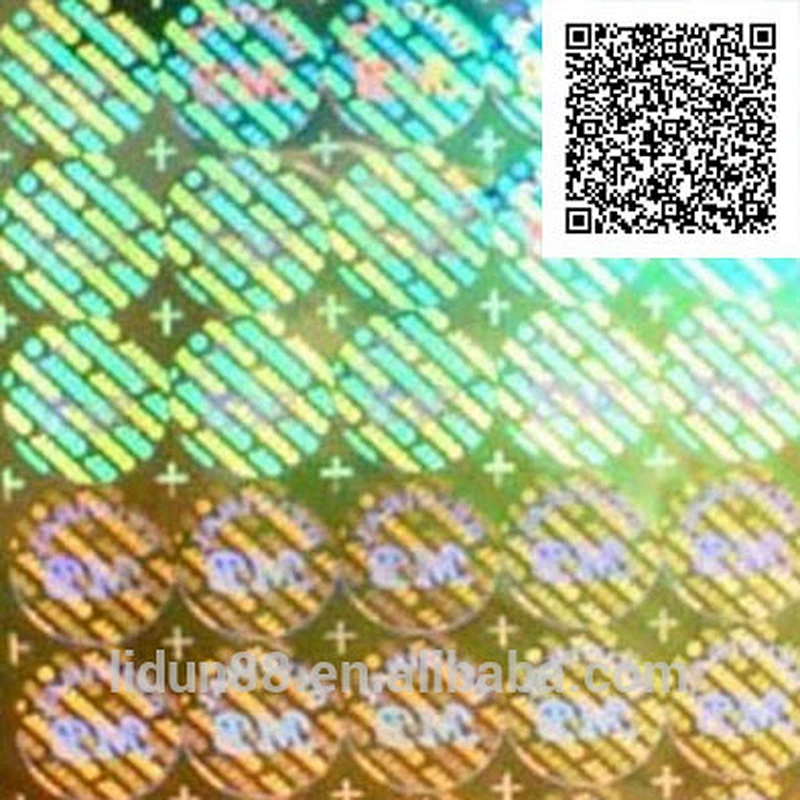 Amazing security hologram printer hologram label printer