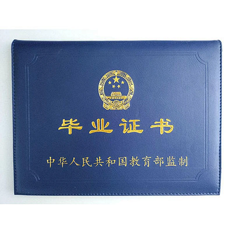 Promotional A4 file paper certificate holder,certificate of origin,certificate sample