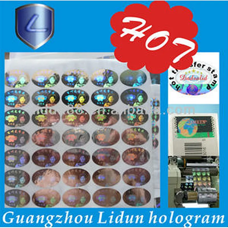 Warranty Sticker Waterproof Paper 3D Hologram Label