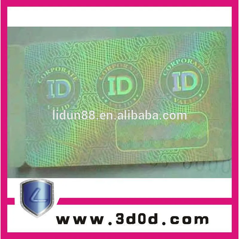 hologram priting security ID card