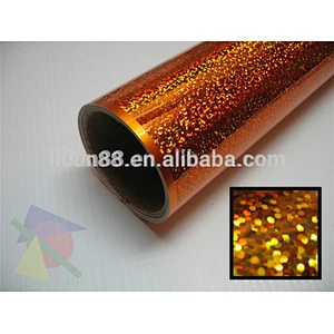 rainbow hologram hot stamping foil sticker/labels