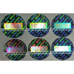 custom sticker gold security 3D hologram