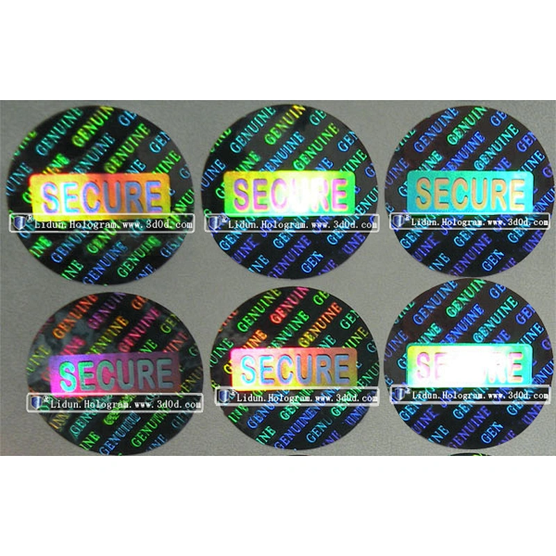 custom sticker gold security 3D hologram