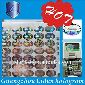 hologram uv ink printing /anti-fake labels