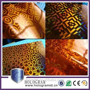 Transparent hologram of 3 d holographic stickers