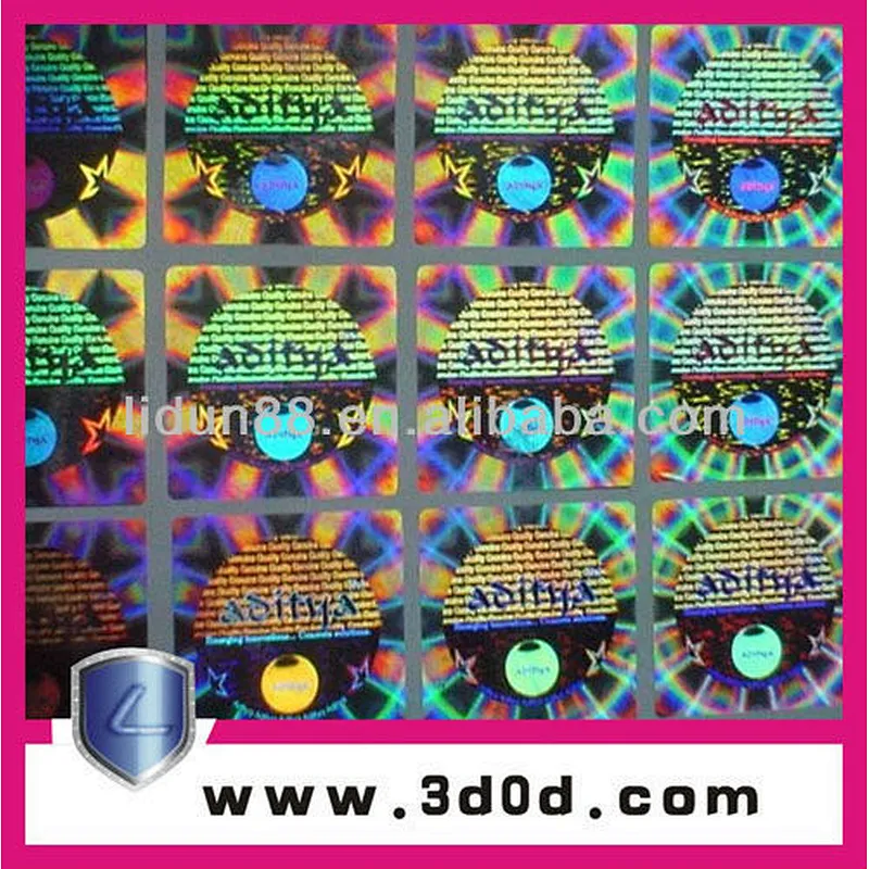 4D security hologram Oxford