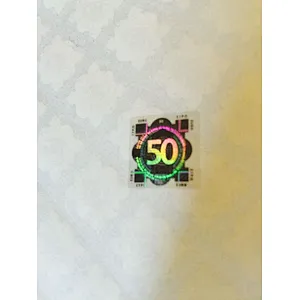 High quality anti-counterfeit 50 holographic tags