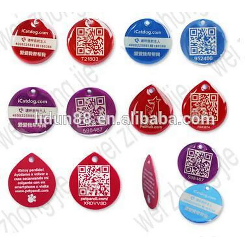 Animal fancy small silicone dog tag