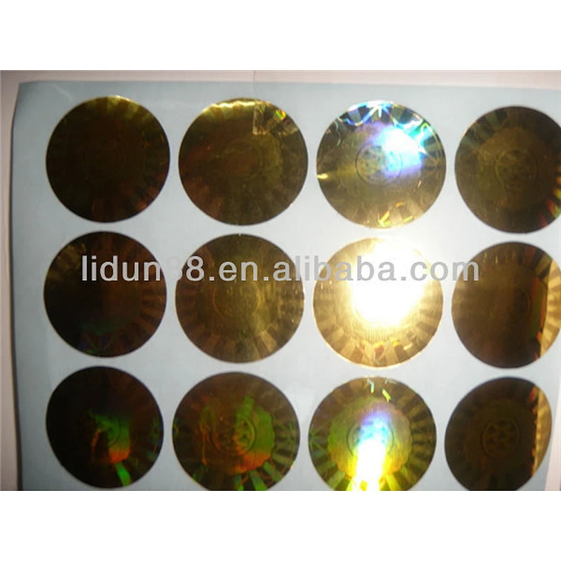 Free design consecutive number anti-counterfeit security hologram label