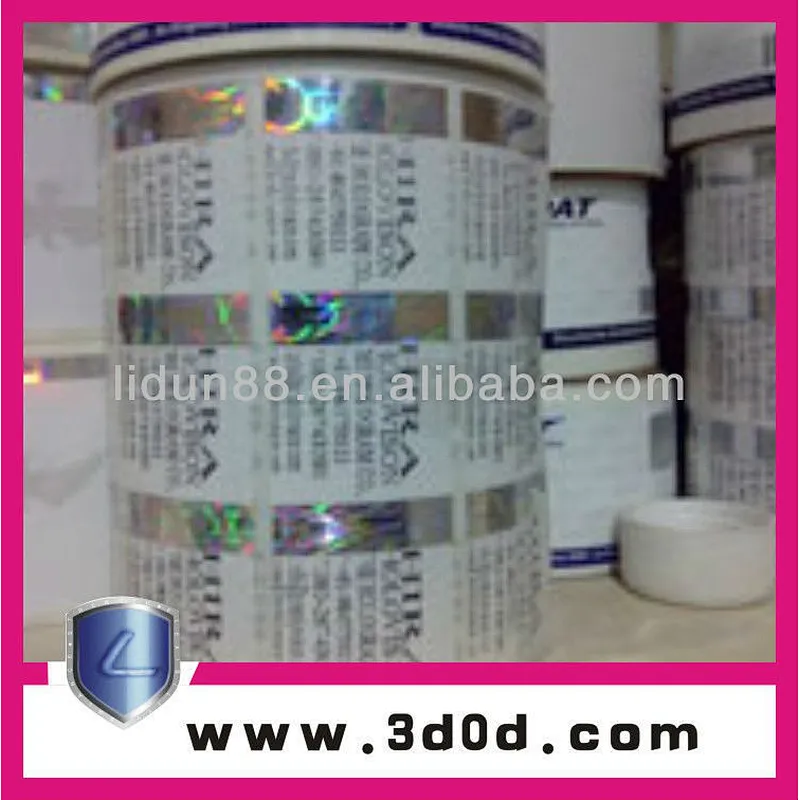 hologram sticker, customized are welcome label