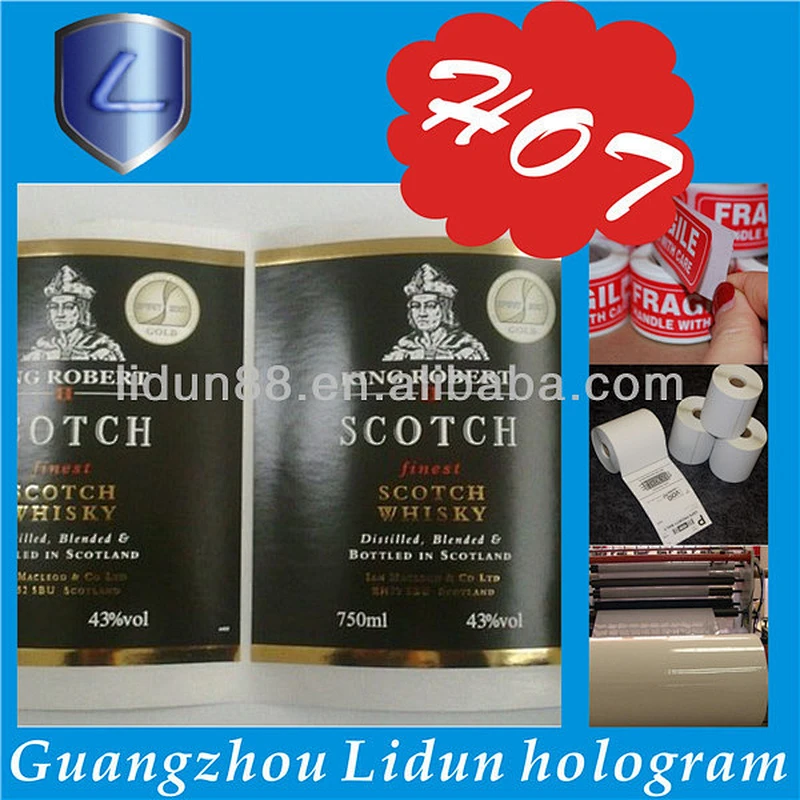 Quality Printed Health Food Labels, Glass Bottle Labels