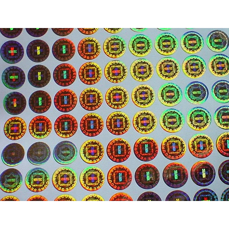 Security Hologram label with color changing