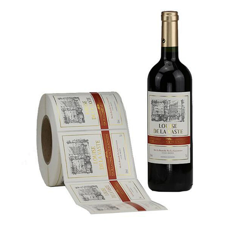 High quality custom label printing tequila bottle label, wine sticker