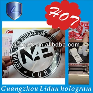barcode & serial number holograms, white number stickers