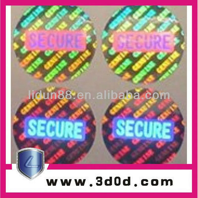 holographic adhesive sticker for note