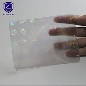 Custom holograms 3D with laser cut (transparent) serials
