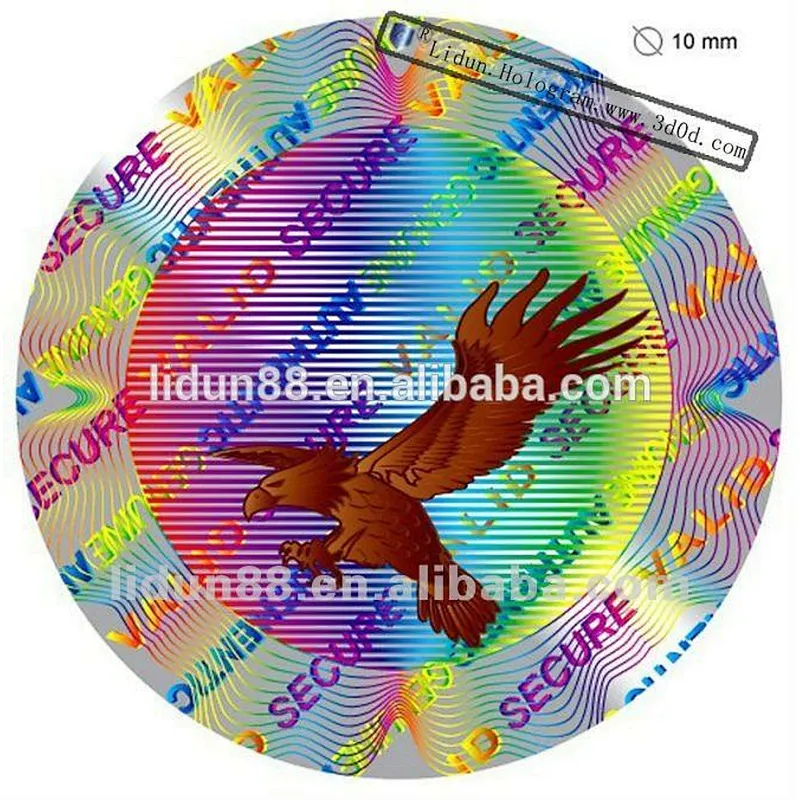 A grade make anti-counterfeit labels and hologram stickers make in Guangzhou