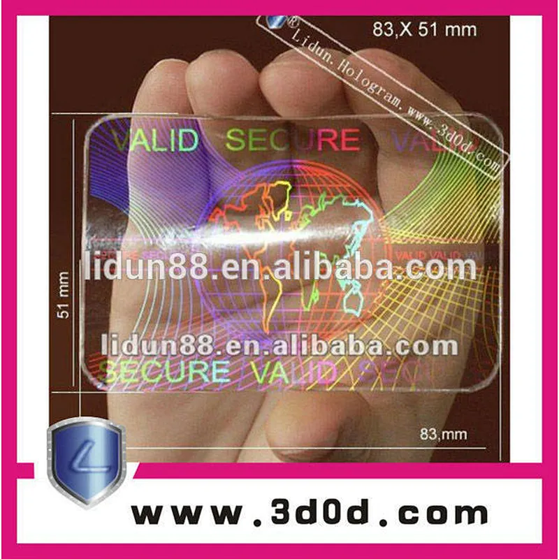 hologram priting security ID card
