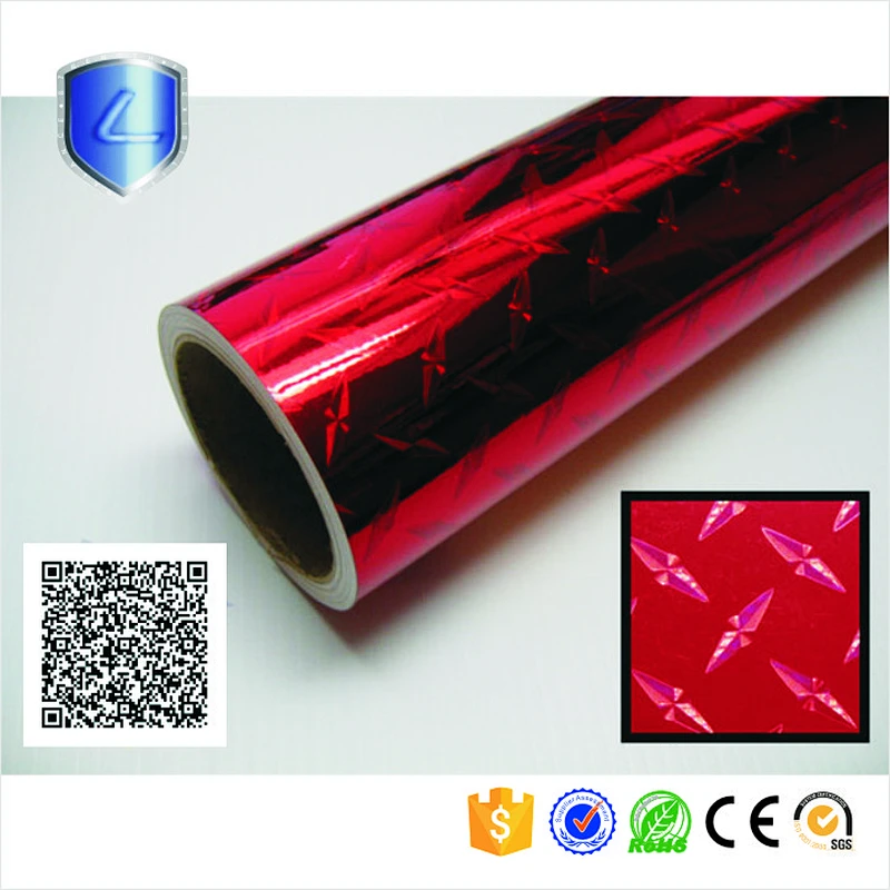 electrochemical aluminum transparent holographic transfer hot stamping foil for pvc,abs,paper,plastic