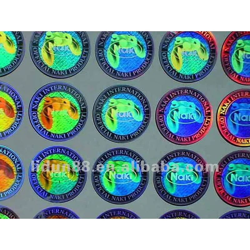 Manufacturing hologram laser number label