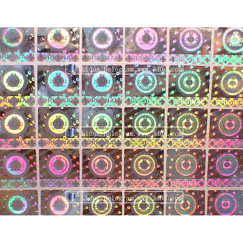 Warranty Sticker Waterproof Paper 3D Hologram Label